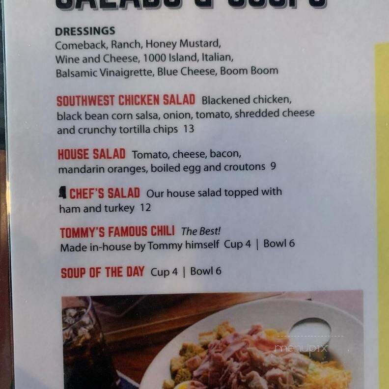 Mississippi Legends Grill - Flowood, MS menu_pic