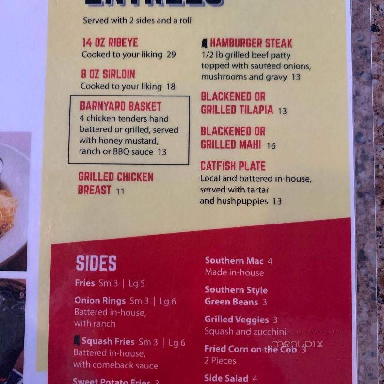 Mississippi Legends Grill - Flowood, MS menu_pic