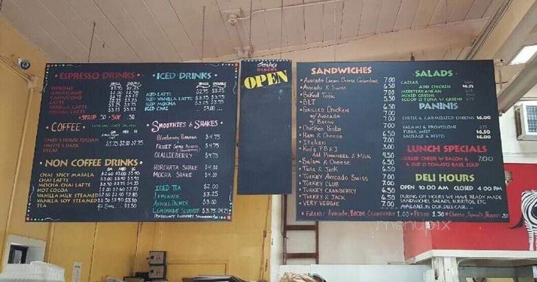 Emily's Good Things To Eat - Santa Cruz, CA menu_pic