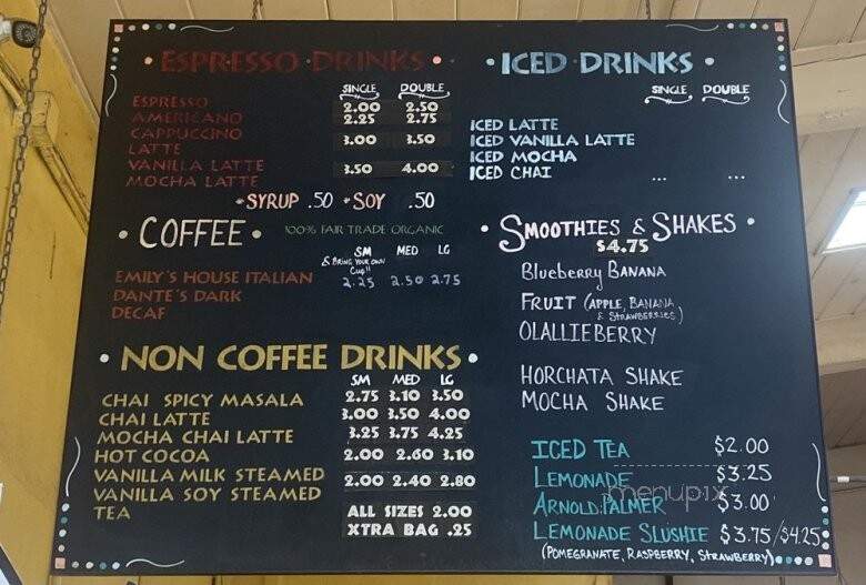 Emily's Good Things To Eat - Santa Cruz, CA menu_pic