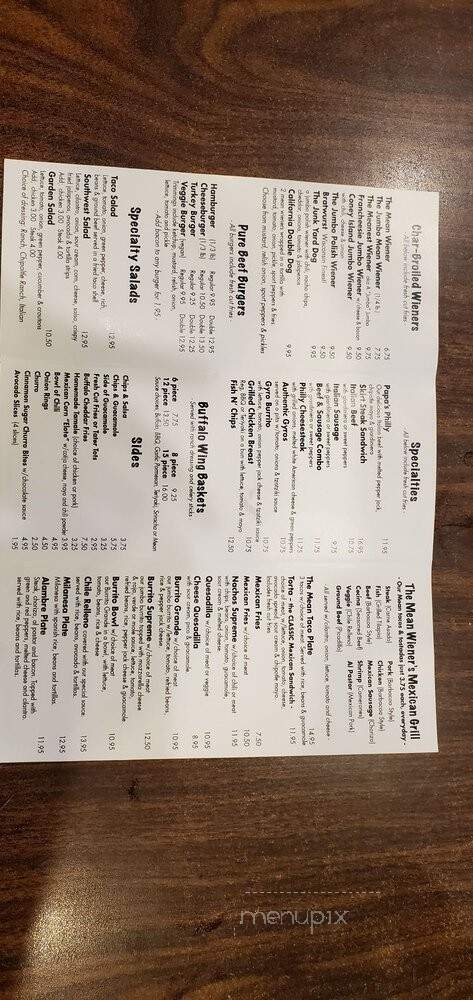 The Mean Wiener - Highwood, IL menu_pic
