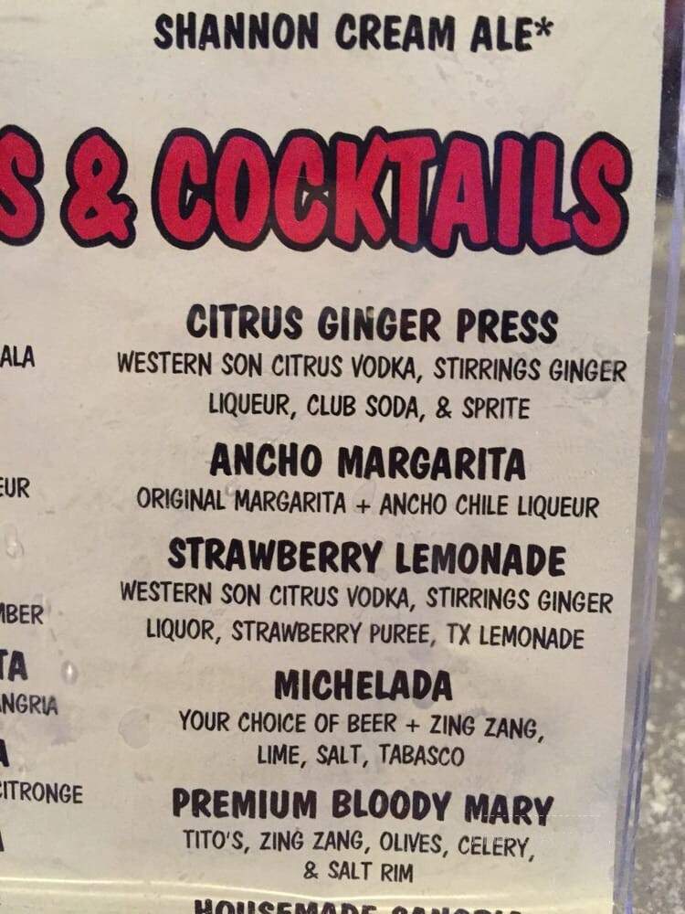 Baja Grill - Keller, TX menu_pic