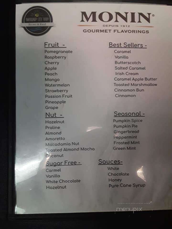 Wrap it Up - Manitowoc, WI menu_pic