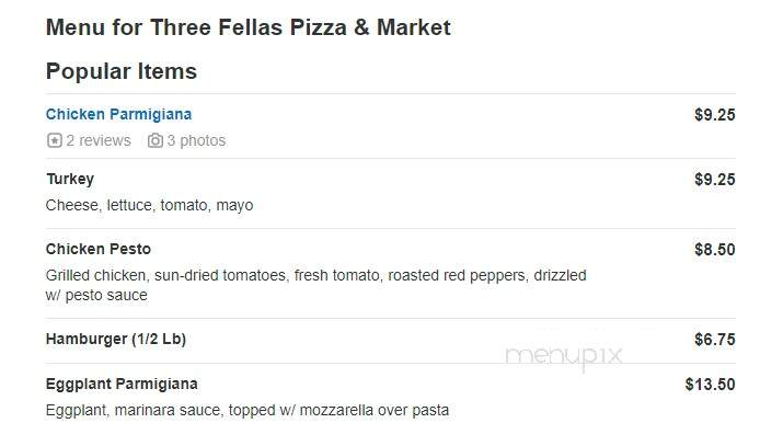 3 Fellas Pizza & Market - Marlborough, CT