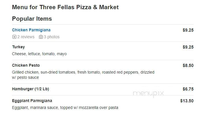 3 Fellas Pizza & Market - Marlborough, CT menu_pic