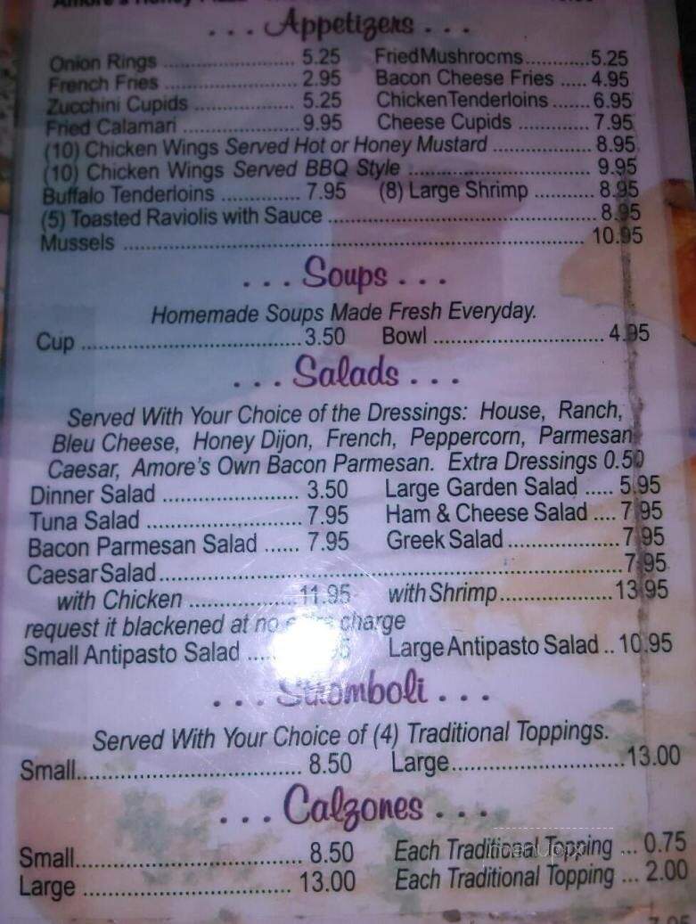 Amore's Restaurant - Venice, FL menu_pic