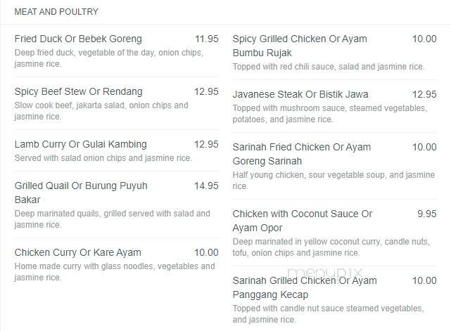 Satay Sarinah - Alexandria, VA