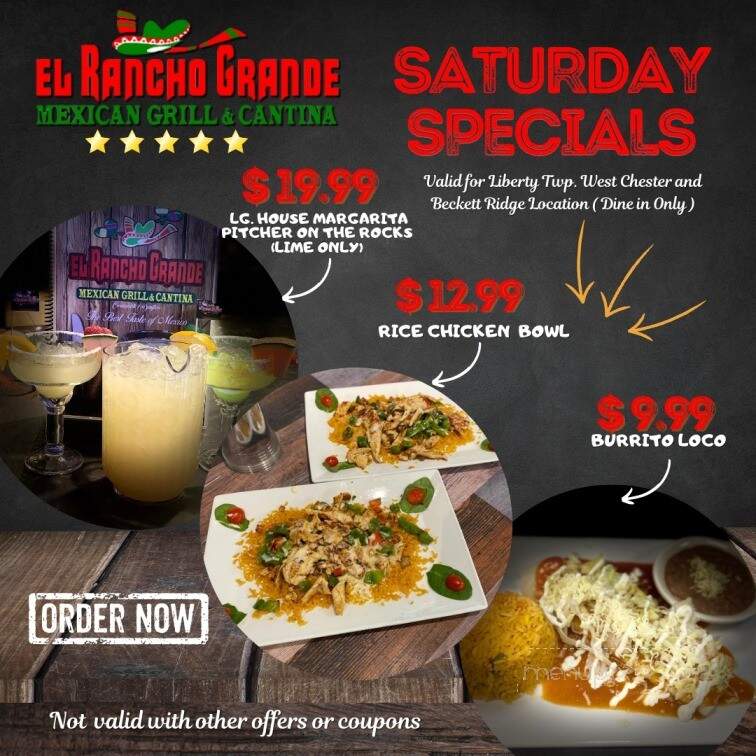 El Rancho Grande - West Chester, OH menu_pic