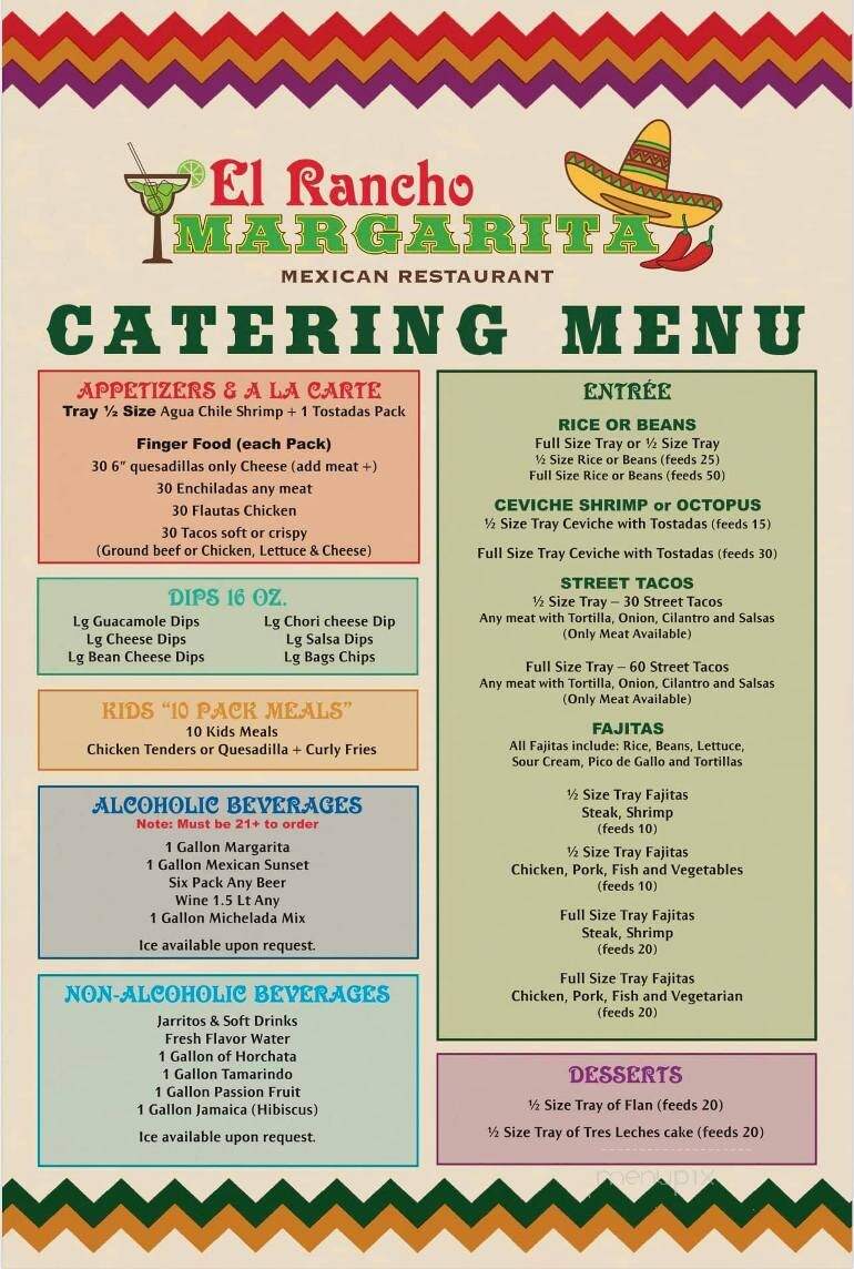 El Rancho Grande - West Chester, OH menu_pic