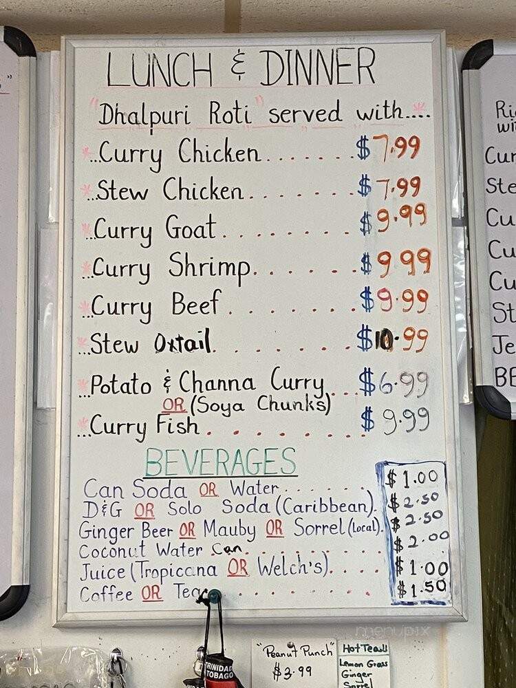 Caribbean Crown - Tampa, FL menu_pic