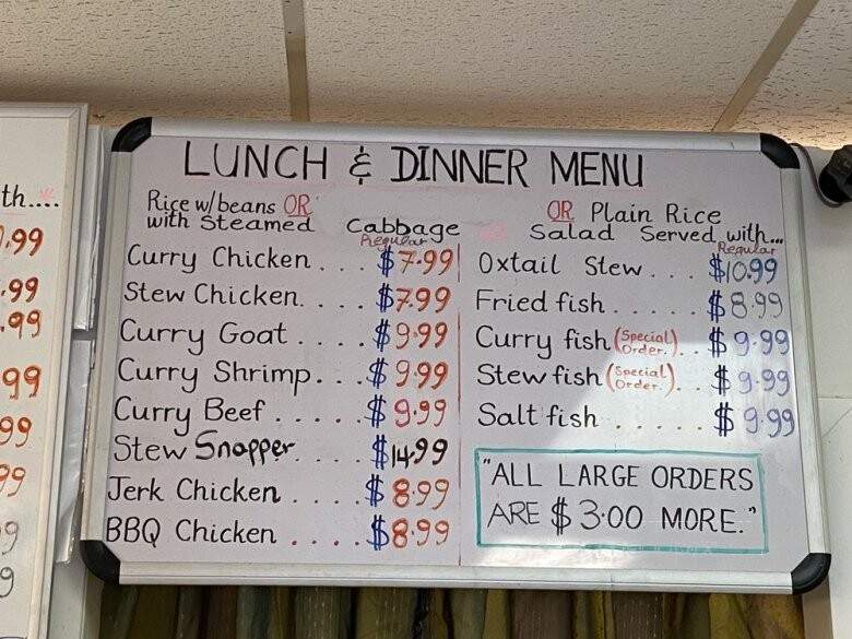 Caribbean Crown - Tampa, FL menu_pic