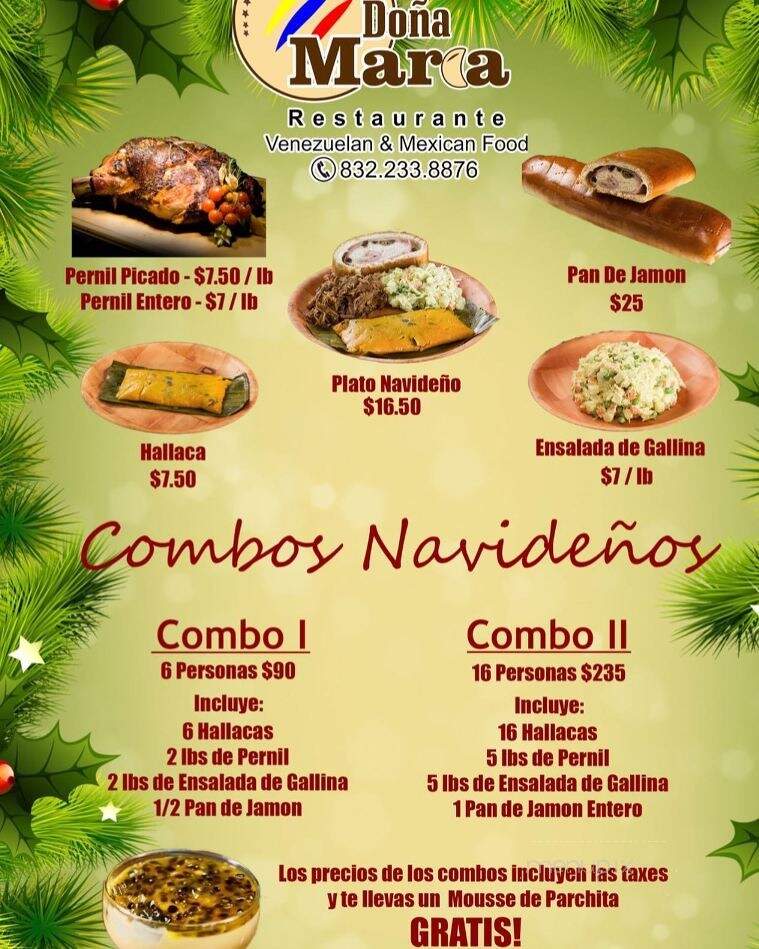 Dona Maria - Humble, TX menu_pic