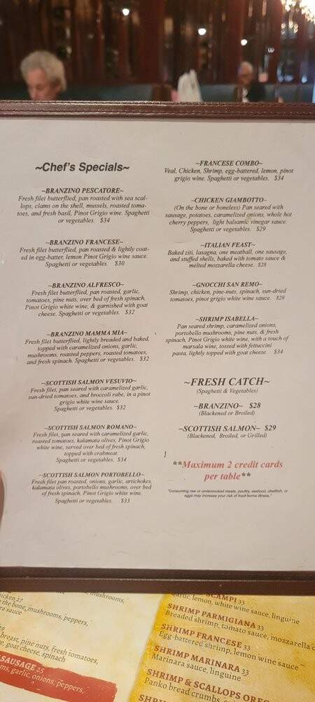 Mamma Mia Italian Restaurant - Boynton Beach, FL menu_pic