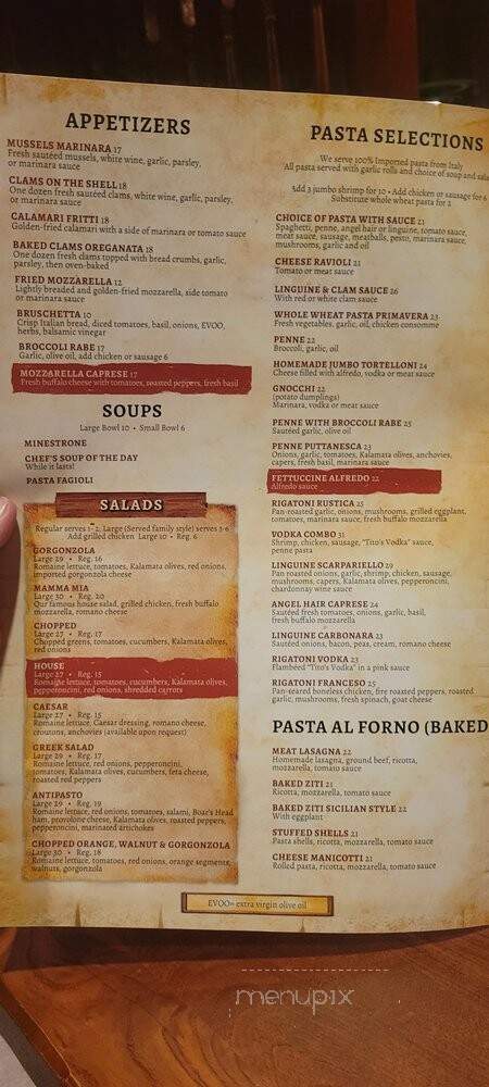 Mamma Mia Italian Restaurant - Boynton Beach, FL menu_pic