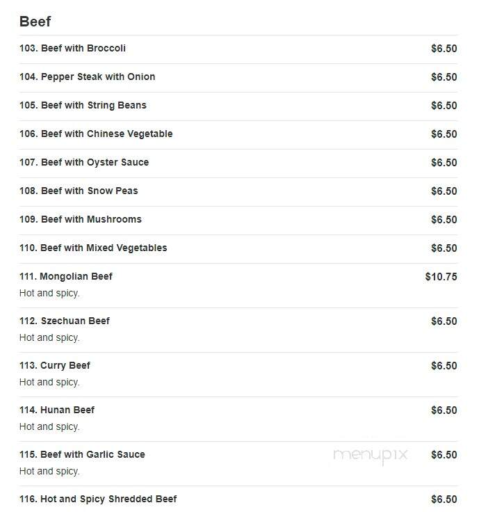 Golden Bowl Chinese Restaurant - Smyrna, DE menu_pic