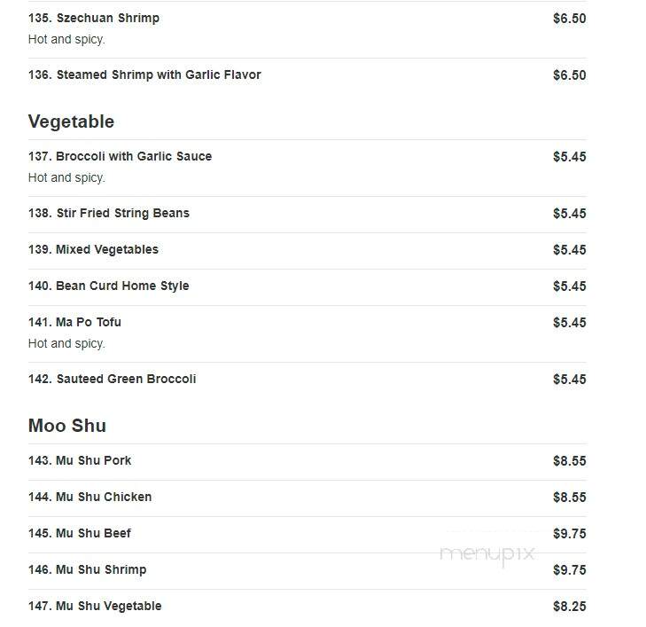 Golden Bowl Chinese Restaurant - Smyrna, DE menu_pic