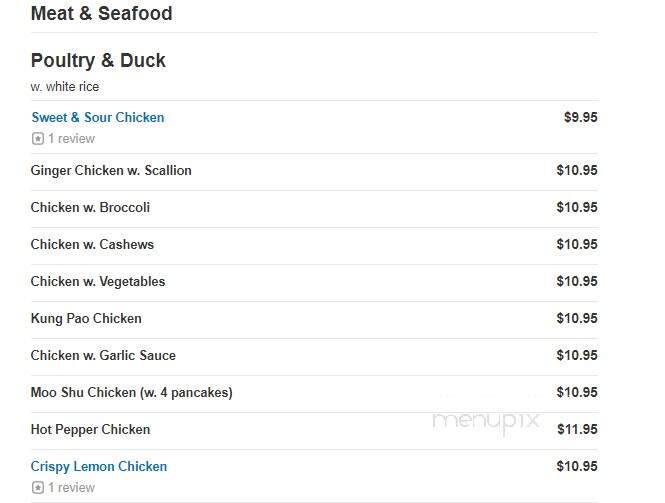 Hunan Inn Chinese Restaurant - Wilmington, DE menu_pic