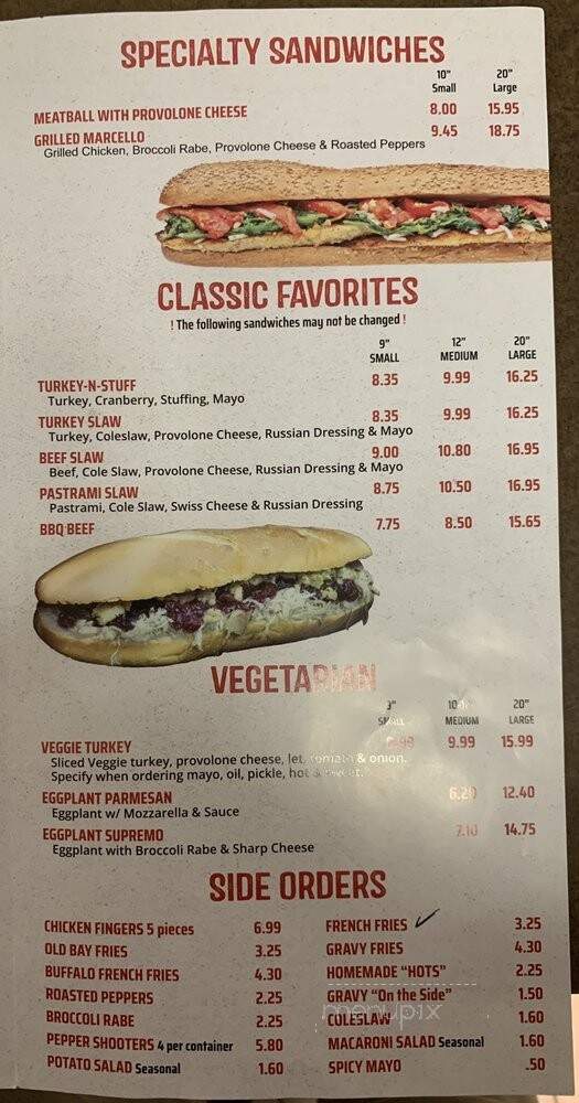 Ioannoni's Bullroasters - New Castle, DE menu_pic