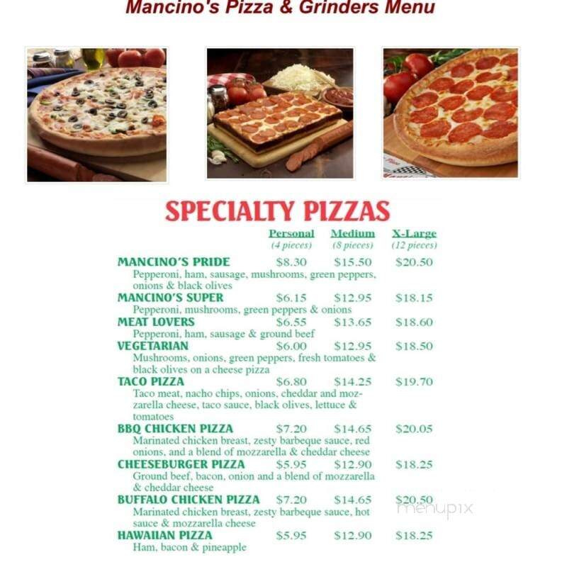 Mancino's Pizza & Grinders - Port Huron, MI menu_pic