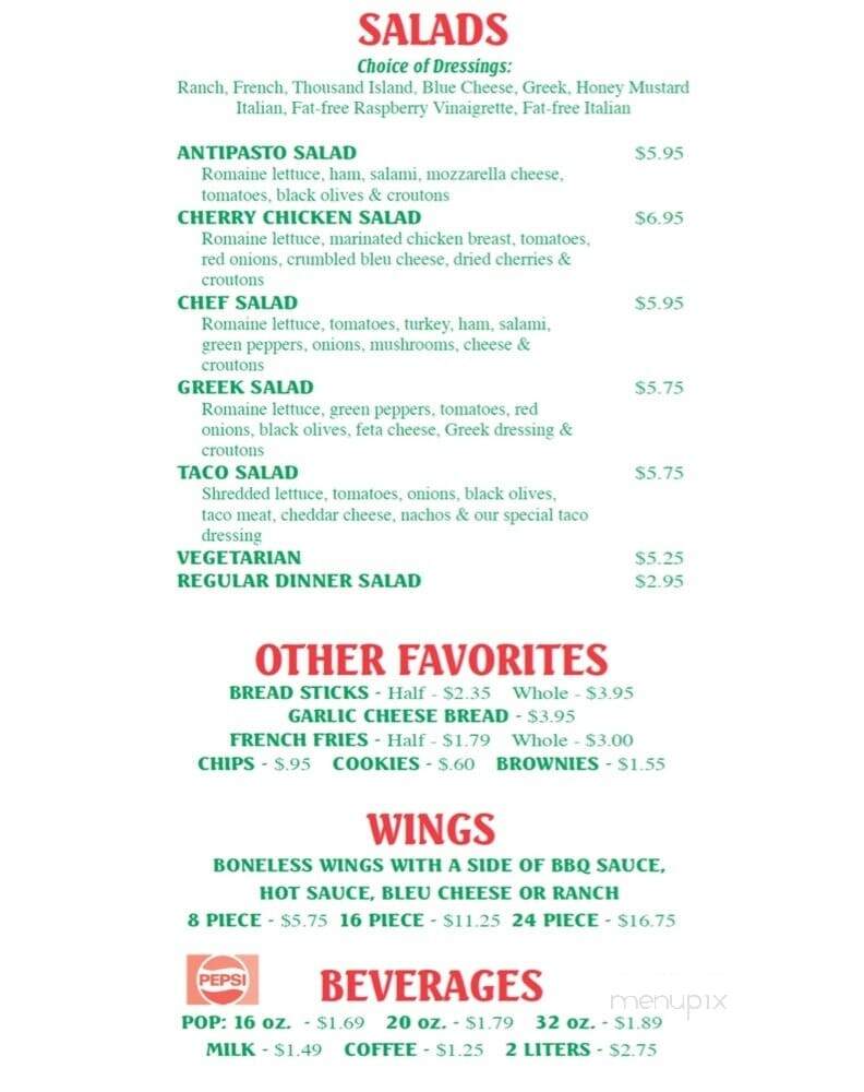 Mancino's Pizza & Grinders - Port Huron, MI menu_pic