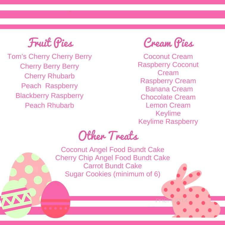 Sweetie Pie Pantry - Dewitt, MI menu_pic