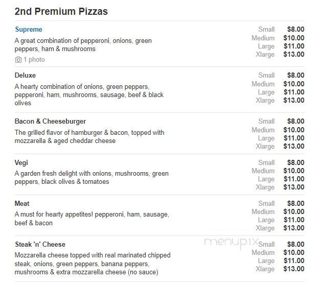 R C's Clubhouse Pizza - Onsted, MI menu_pic