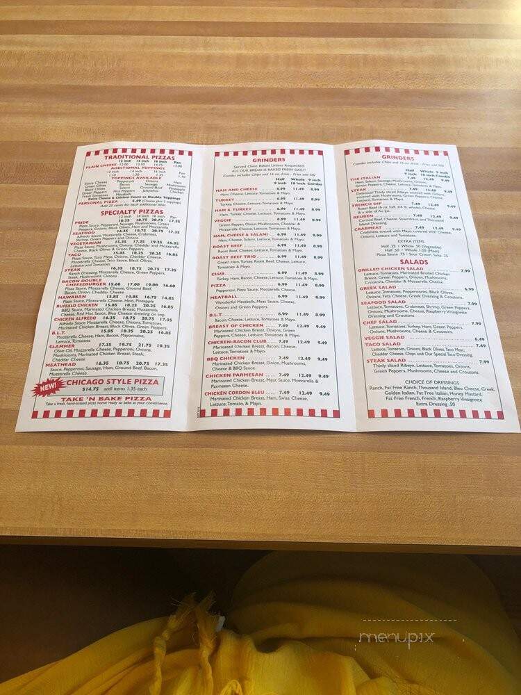 Pentwater Pizza's & Grinders - Pentwater, MI menu_pic
