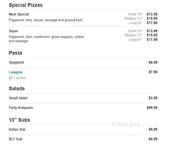 Rocco's Pizza Take Out - Grand Blanc, MI menu_pic