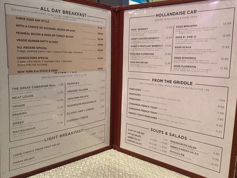 Chew Chew's Diner - Toronto, ON menu_pic