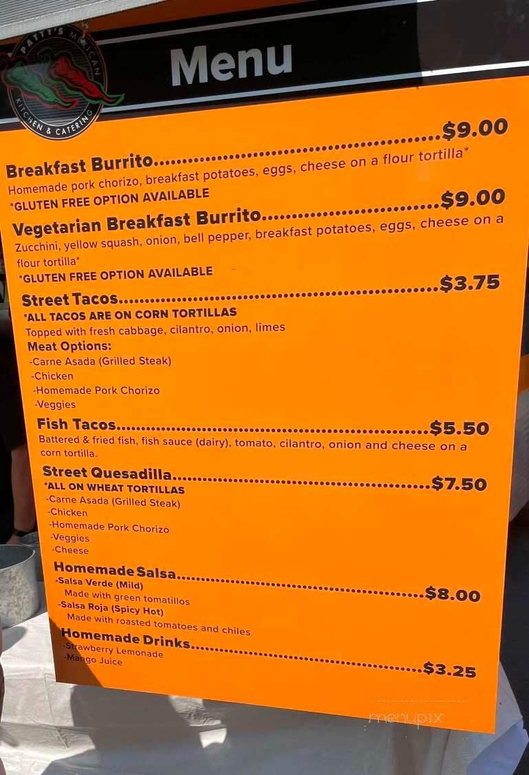 Patty's Mexican Kitchen - Moscow, ID menu_pic