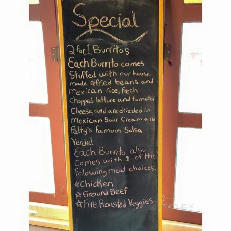Patty's Mexican Kitchen - Moscow, ID menu_pic