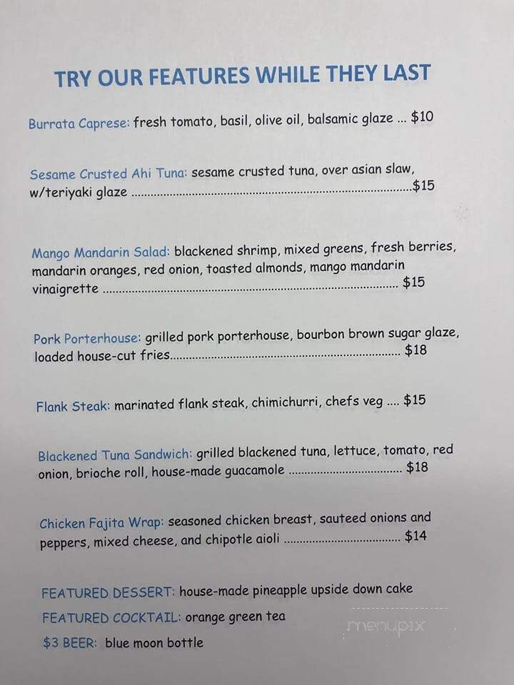 Full Moon Pub & Grill - Reisterstown, MD menu_pic