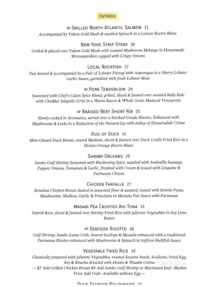 Legal Spirits Tavern - Easton, MD menu_pic