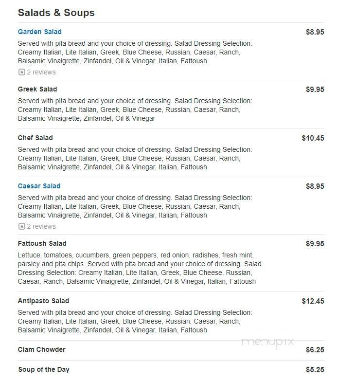 Main Street Deli - Weymouth, MA menu_pic