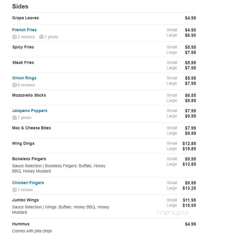 Main Street Deli - Weymouth, MA menu_pic