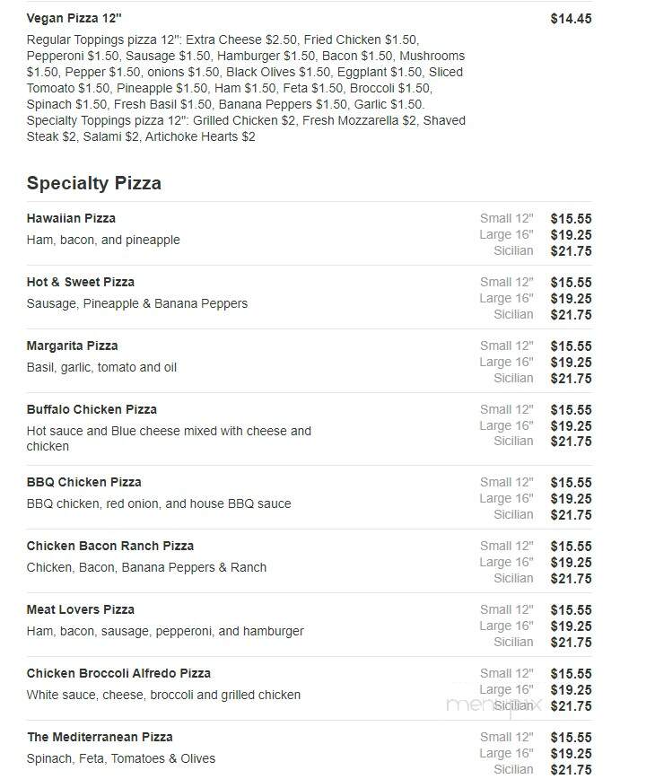 Main Street Deli - Weymouth, MA menu_pic