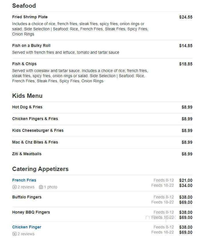Main Street Deli - Weymouth, MA menu_pic