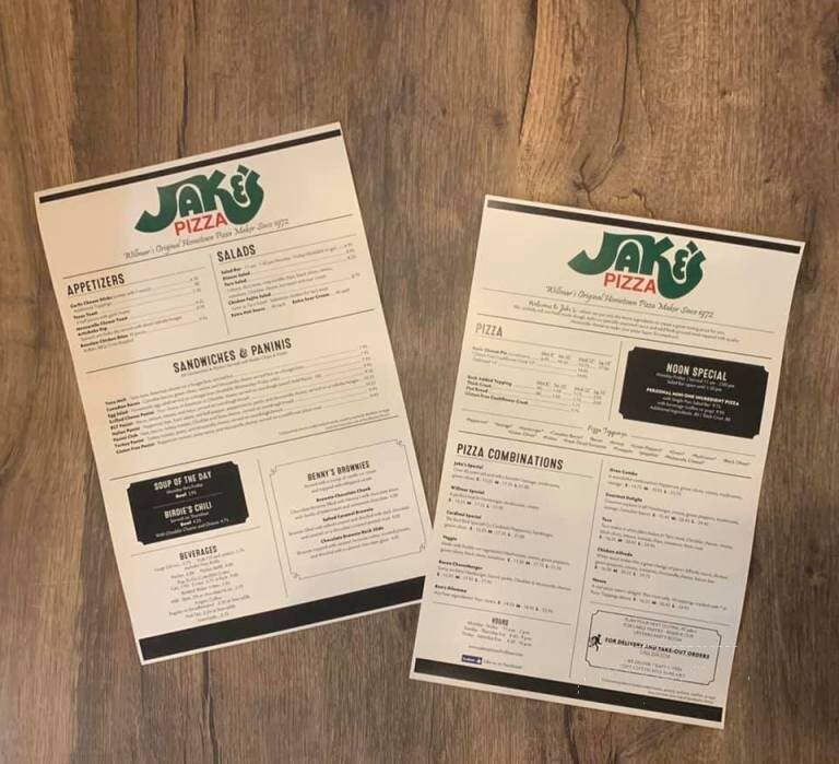 Jake's Pizza - Willmar, MN menu_pic