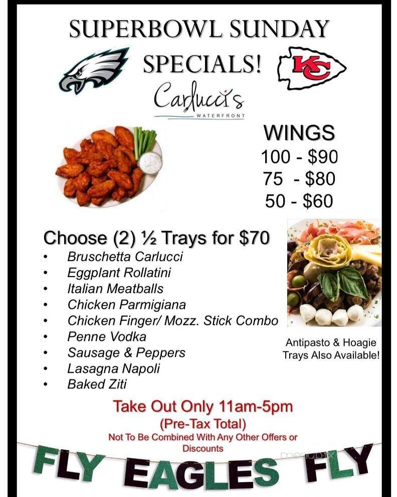 Carlucci's Waterfront - Mount Laurel, NJ menu_pic