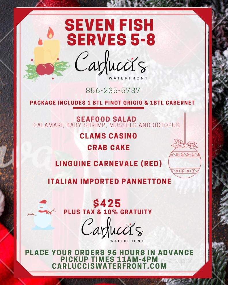 Carlucci's Waterfront - Mount Laurel, NJ menu_pic