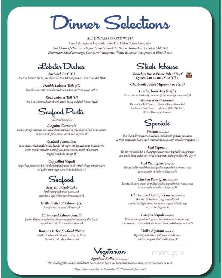 Carlucci's Waterfront - Mount Laurel, NJ menu_pic