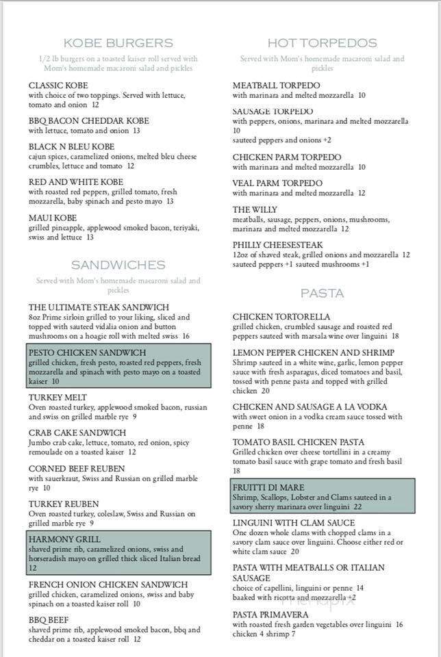 Joe's Tavern - Cohoes, NY menu_pic