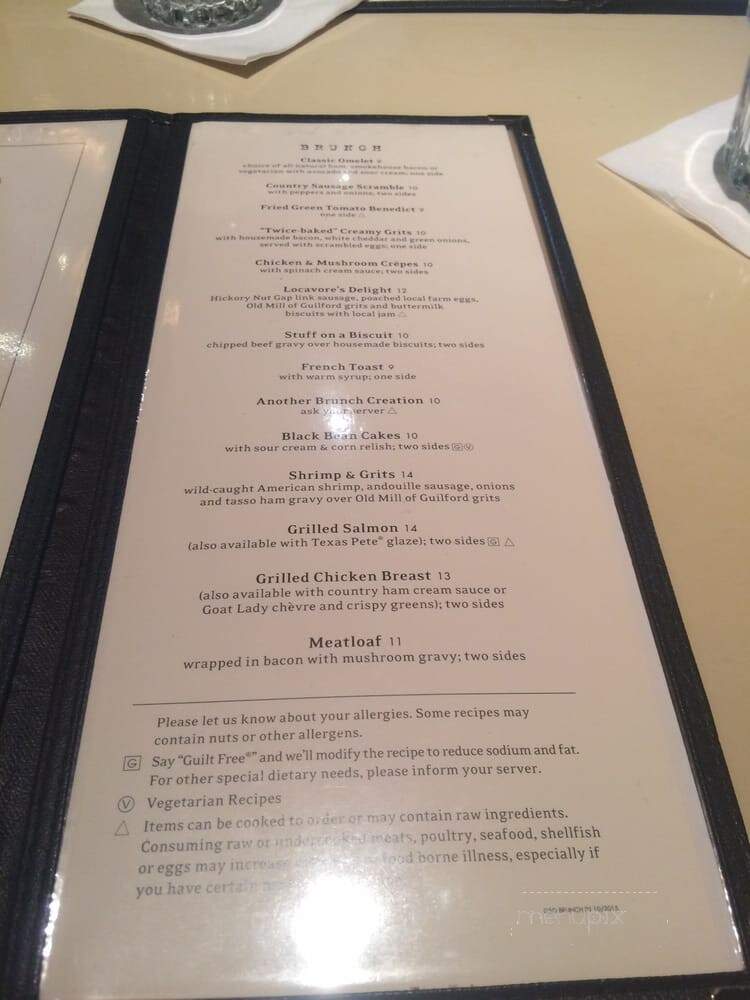 Lucky 32 Restaurant - Greensboro, NC menu_pic