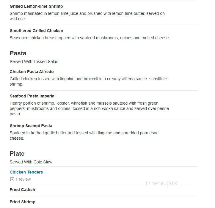 Up The Creek Fish Camp & Grill - Minot, ND menu_pic