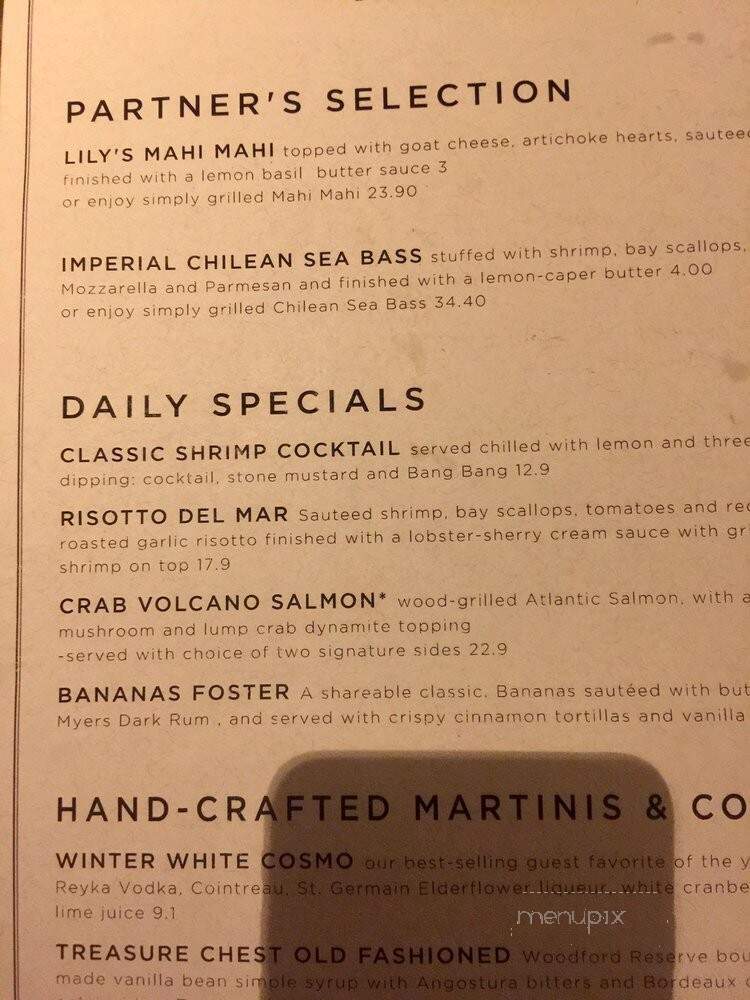 Bonefish Grill - Exton, PA menu_pic