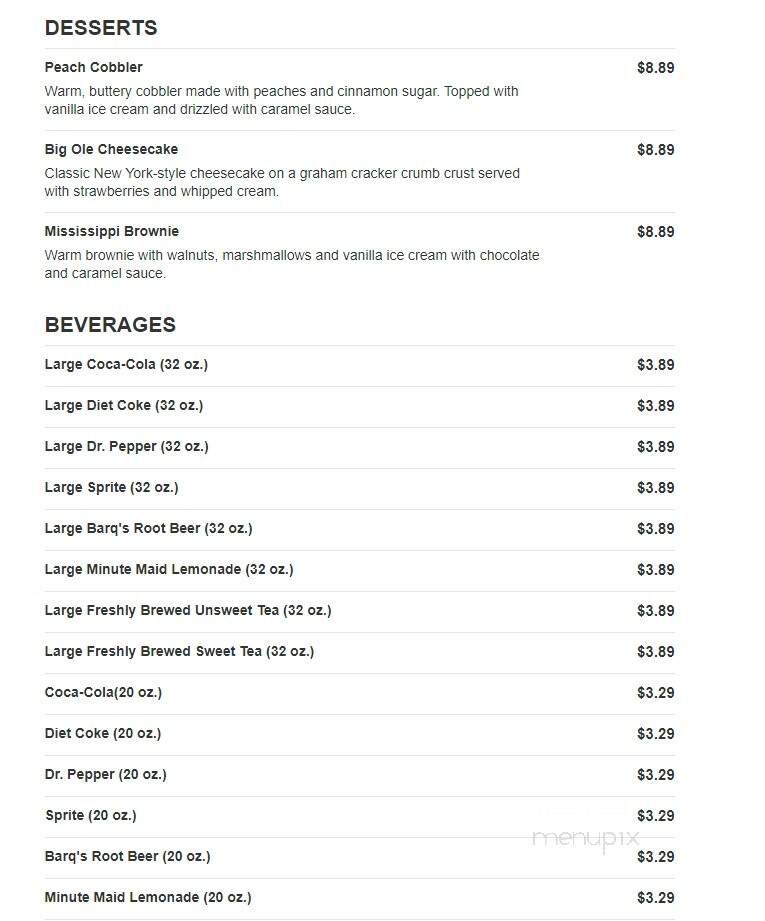 Logan's Roadhouse - Jackson, TN menu_pic