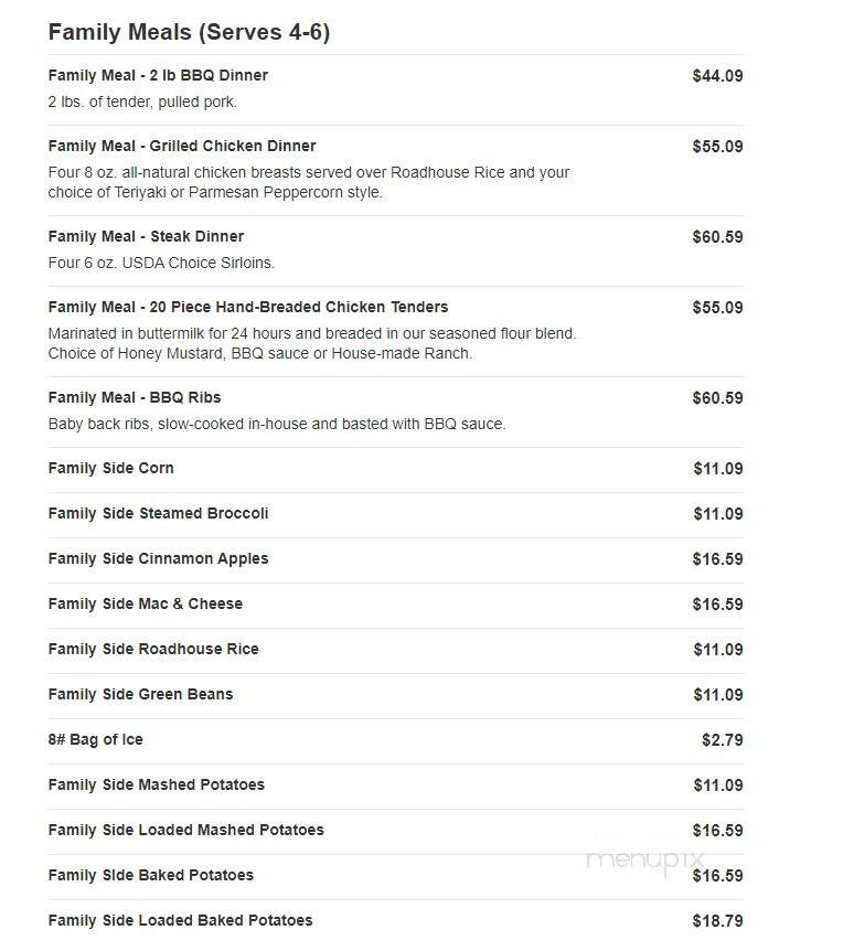 Logan's Roadhouse - Jackson, TN menu_pic