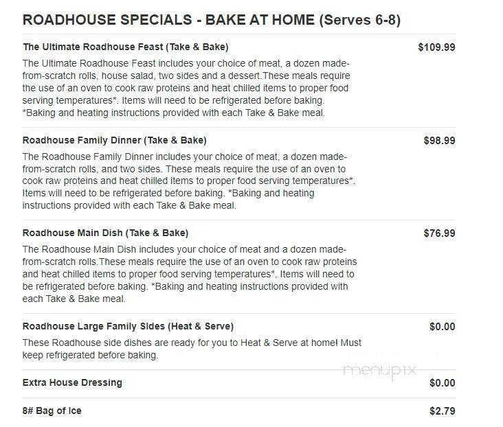 Logan's Roadhouse - Jackson, TN menu_pic