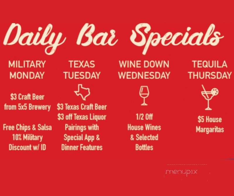Doc's Seafood & Steaks - Corpus Christi, TX menu_pic