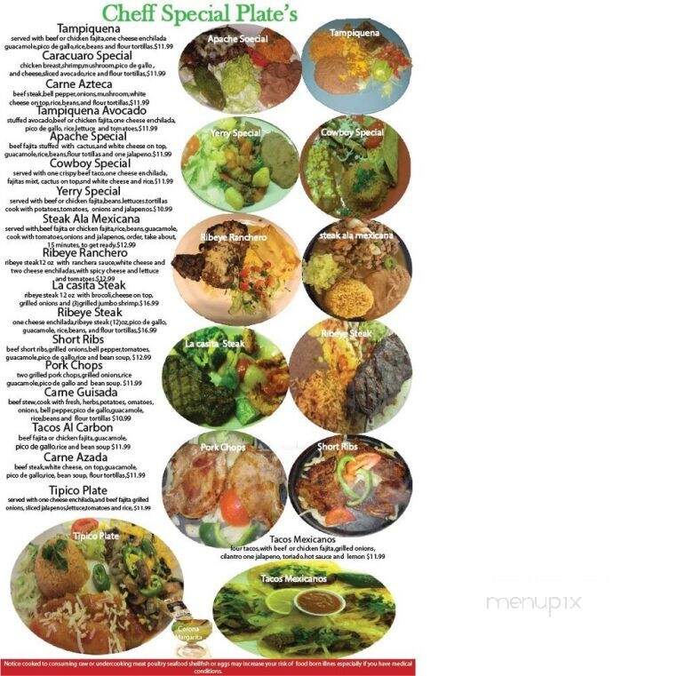 La Casita - Navasota, TX menu_pic